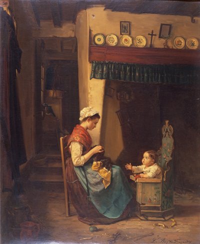 Mother and Child by Louise Becq de Fouquieres